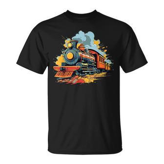 Bunter Zug I Kinder Zug T-Shirt - Geschenkecke