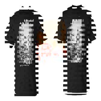 Bus Londres Peinture Aquarelleintage Angleterre T-Shirt - Cadeauxyz