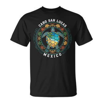 Cabo San Lucas Mexico Sea Turtle Tribal Beach Tropical Ocean T-Shirt - Thegiftio