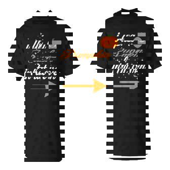 Calabaza En Ese Horno Divertido Anuncio De Embarazo De Camiseta unisex - Regaloses