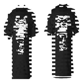 Calavera Retro De Mono Enojado Y Aburrido Camiseta unisex - Regaloses