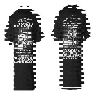 Camión Divertido Trucker Mejorese Convierten En Camioneros Camiseta unisex - Regaloses