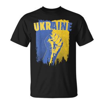Camisa De Ucrania Bandera De Ucrania Puño Patriótico Camiseta unisex - Regaloses