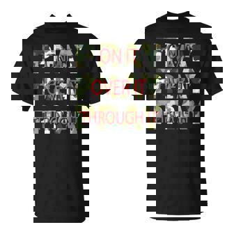 Camo Pray On It Pray Over It Pray Through It Christian Faith T-Shirt | Mazezy