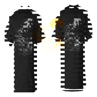 Camping Bear Drinking Beer Hiking Nature Grizzly Bear T-Shirt | Mazezy