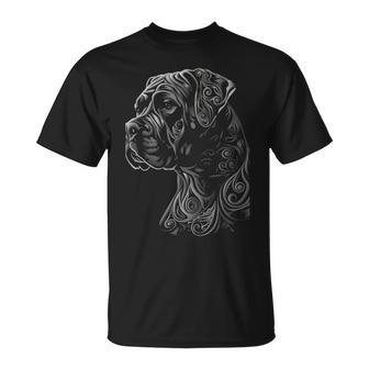 Cane Corso Dog Tribal Vintage Retro Graphic T-Shirt - Thegiftio UK