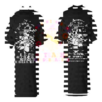 You Can't Scare Me I Teach Kindergarten Halloween Teacher T-Shirt - Thegiftio