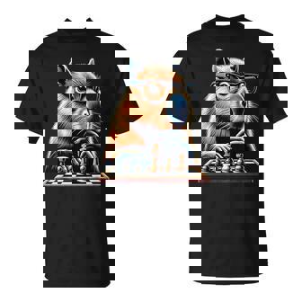 Capybara Divertido Jugador De Ajedrez Capybara Camiseta unisex - Regaloses