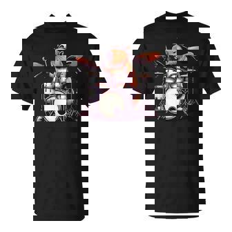 Capybara Playing Drums Drumming Lover Graphic Drummer T-Shirt - Thegiftio