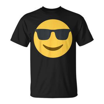 Cara De Emoticonoonriente Con Gafas Deol Camiseta unisex - Regaloses