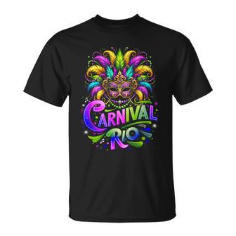 Carnival Costume Rio Brazil Souvenir Mardi Gras Festival T-Shirt - Monsterry