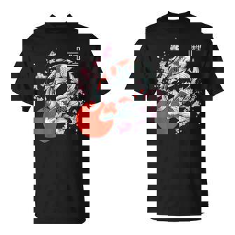 Carpe Koi Japonaise Nishikigoi Poisson Fleur De Cerisierakura T-Shirt - Cadeauxyz