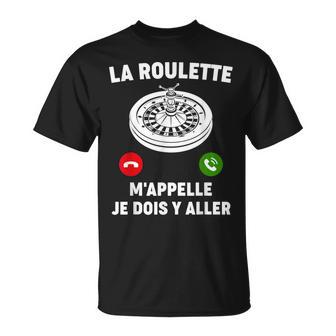 Casino Jeu Argent Roulette T-Shirt - Cadeauxyz