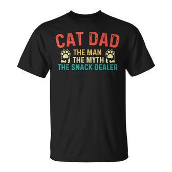 Cat Dad The Man The Myth Katze Katzenliebhaber T-Shirt - Geschenkecke
