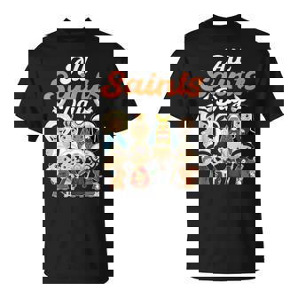 Catholic Religious Catholic Saint Pray For Us All Saints Day T-Shirt - Monsterry