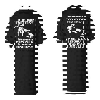 Caulk Pun I'm Into Fitness Construction Worker T-Shirt - Thegiftio