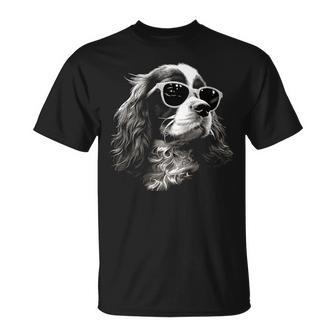 Cavalier King Charlespaniel Chien Et Lunettes Deoleil T-Shirt - Cadeauxyz