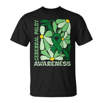 Cerebral Palsy Awareness Retro Floral T-Shirt - Thegiftio UK