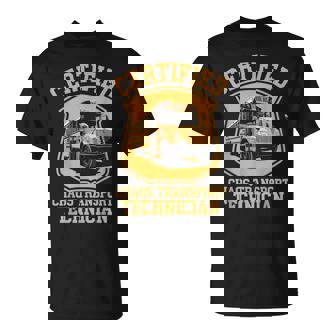Certified Chaos Transport Technician School Bus Driver T-Shirt - Monsterry
