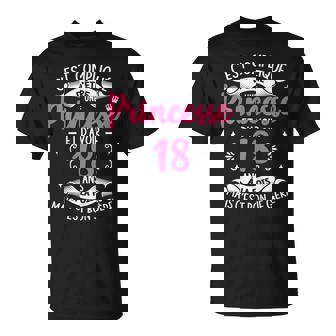 C'est Compliqué D'être Princesse Anniversaire Fille 18 Ans T-Shirt - Cadeauxyz
