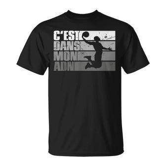 C'est Dans Mon Adn Joueur De Basketball T-Shirt - Cadeauxyz