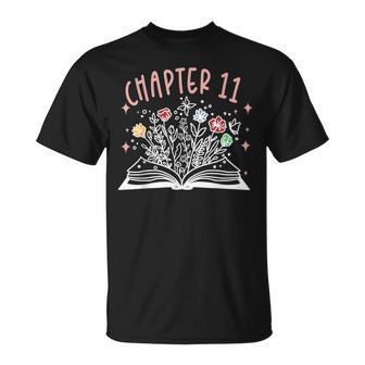 Chapter 11Th Birthday Bookworm 11 Years Old For Book Loves T-Shirt - Thegiftio UK