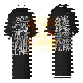 Chasse Canard Apéro Homme Humour Canards Humoristique Drôle T-Shirt - Cadeauxyz