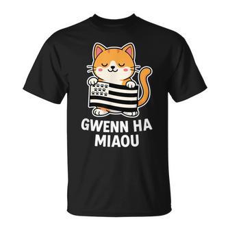 Chat Breton Gwenn Ha Du – Bretagne Humour Empreintes Patte T-Shirt - Cadeauxyz