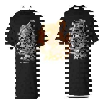 Cheetah Face Animal T-Shirt - Monsterry