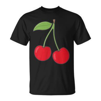 Cherry Pocket Cherries Fruit T-Shirt - Thegiftio UK