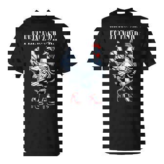 Chicken Feelin' Eggstra Graphic Chicken Lover T-Shirt - Monsterry