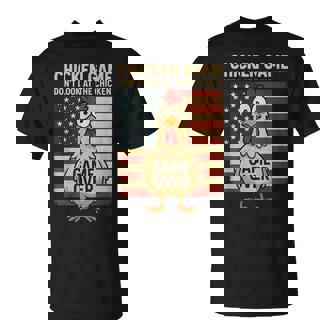 Chicken Game Don't Look At The Chicken Game Over T-Shirt - Monsterry