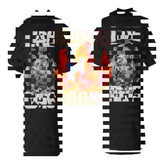 Chicken I Love Cocks T-Shirt - Monsterry