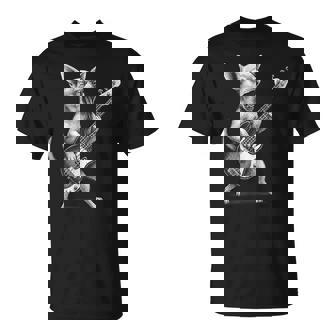 Chihuahua Playing Bass Guitar Rock Music Dog Lover T-Shirt - Monsterry