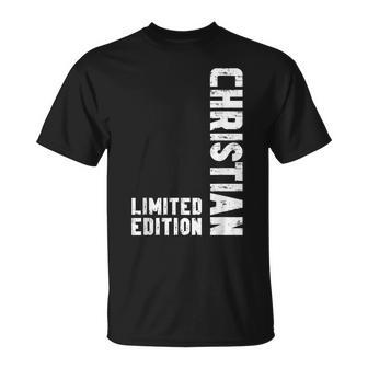 Christian Lustigerpruchorname Name Geburtstag Geschenk T-Shirt - Geschenkecke