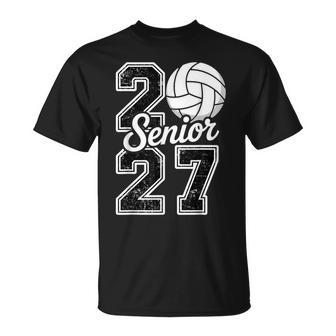 Class Of 2027 Volleyball Senior 2027 Last Day Of School 2027 T-Shirt - Thegiftio UK