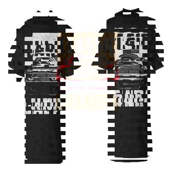 Classic Grandpa Retro Fan Classic Car Lover Vintage T-Shirt - Thegiftio