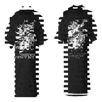 Clearwater Beach Florida Sea Turtle Flowers Surfer Souvenir T-Shirt - Thegiftio