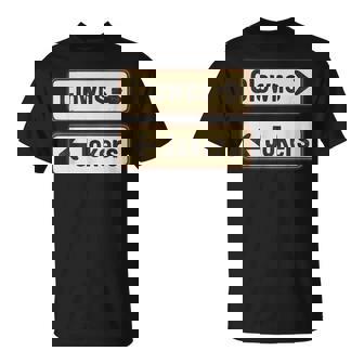 Clowns And Jokers Sarcastic Direction Quote T-Shirt - Monsterry