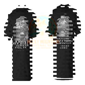 Colorado Rocky Mountain National Park Elk And Alpine Sunset T-Shirt - Thegiftio