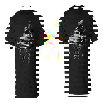 Colorful Piano Music Pianist T-Shirt - Monsterry
