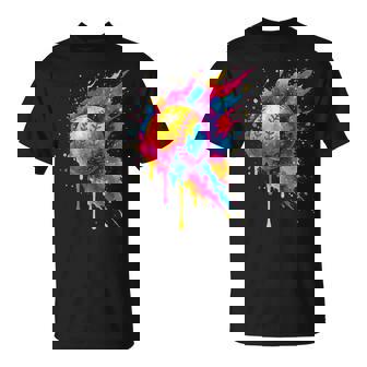 Colorful Splash Baseball Ball Graffiti For Youth & Boys T-Shirt | Seseable FR