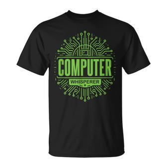 Computer Whisperer Tech Support It Computer Engineer T-Shirt - Thegiftio UK