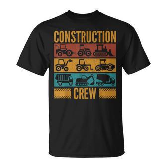Construction Crew Construction Worker Costume Birthday T-Shirt - Thegiftio UK