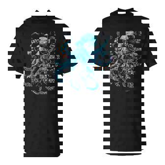 Cool Blue Octopus T-Shirt - Thegiftio