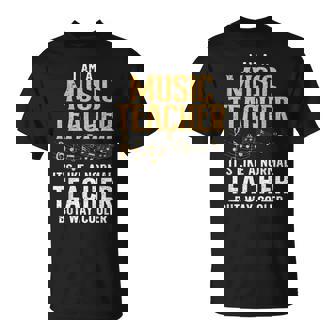 Cool Music Teacher Art For Men Women School Orchestra Coach T-Shirt | Mazezy