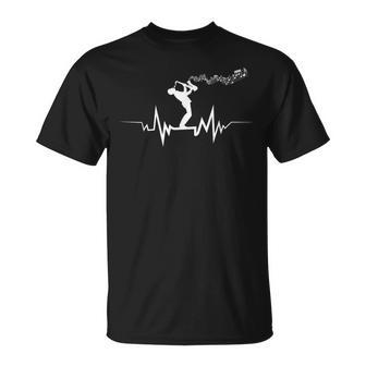 Cooles Desaxophon-Herzschlags Für Musiker T-Shirt - Geschenkecke