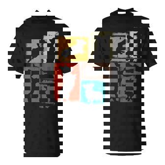 Corgi Dad Mom Vintage Collage Dog Owner T-Shirt | Seseable UK