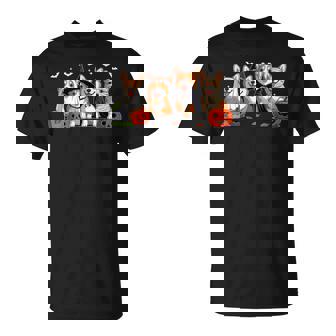 Corgi Dog Ghost Witch Mummy Pumpkin Halloween Spooky Season T-Shirt - Thegiftio