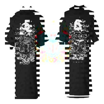 Cottagecore Aesthetic Mothman Book Lover Camping T-Shirt - Thegiftio